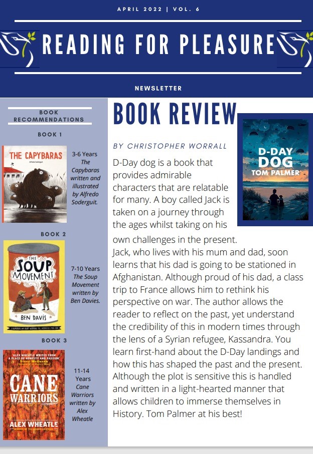front page of a newsletter